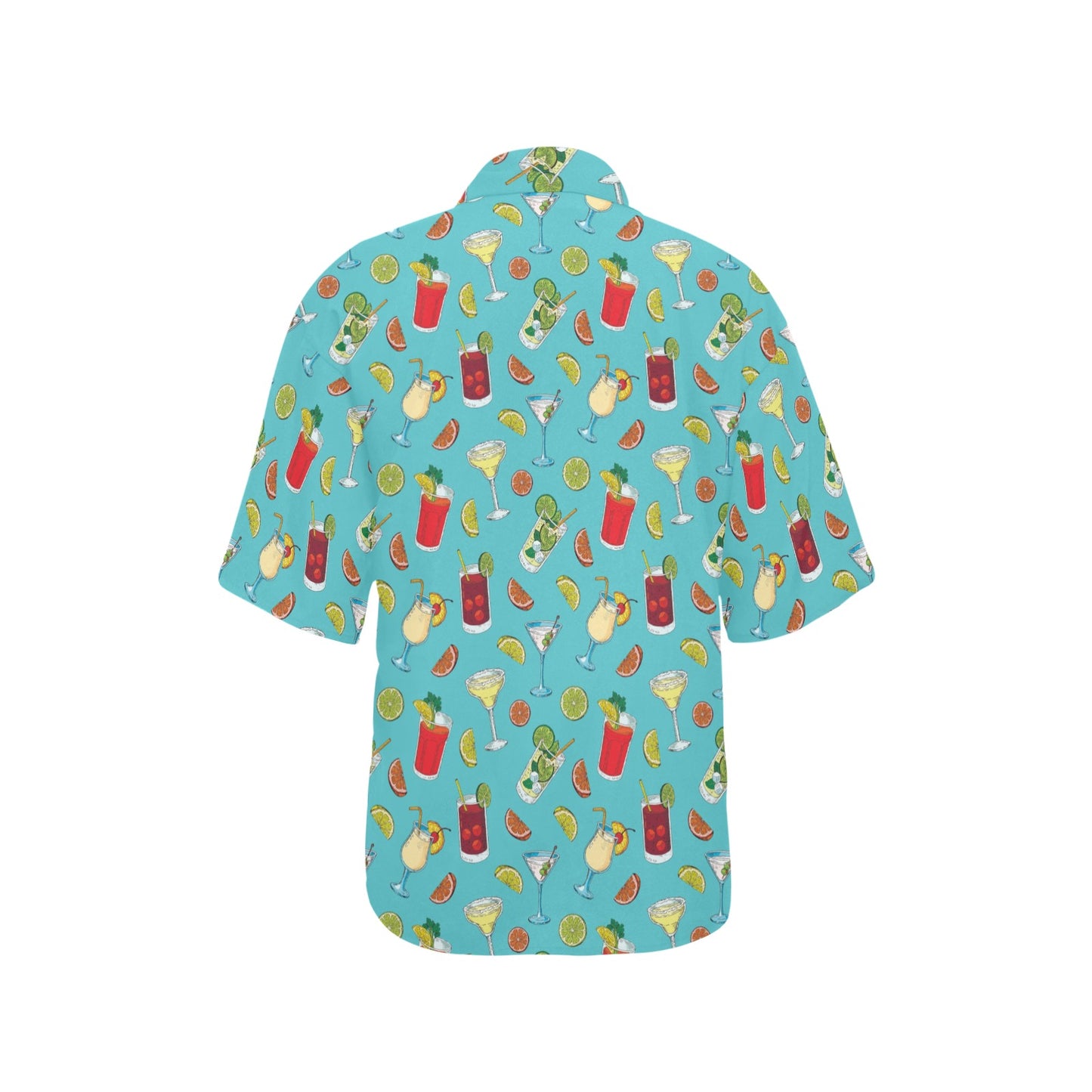 Cocktail Pattern Print Design 05 Women's Hawaiian Shirt