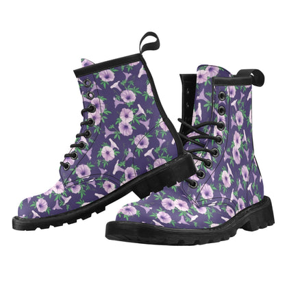 Morning Glory Pattern Print Design MG01 Women's Boots