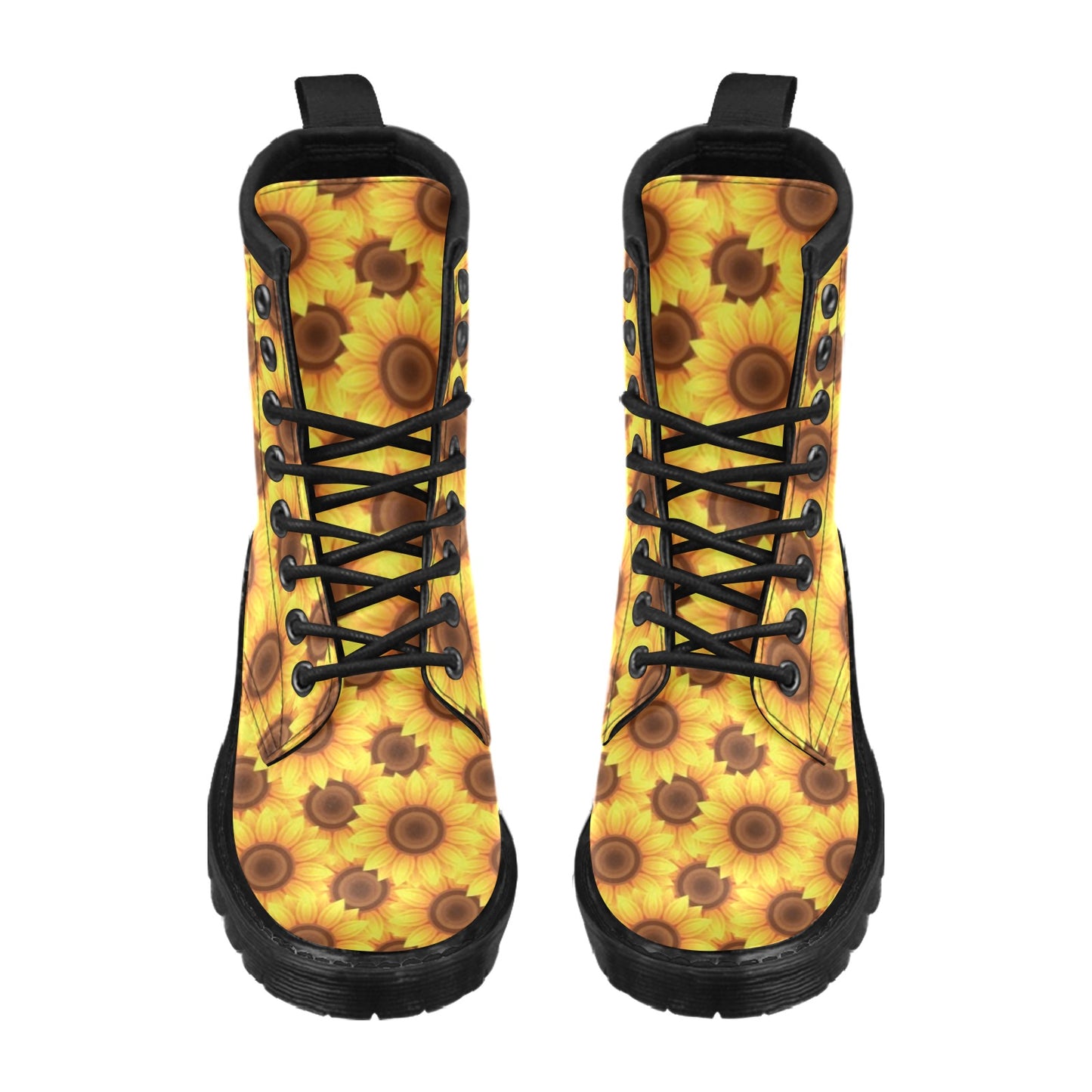 Sunflower Pattern Print Design SF07 Women's Boots