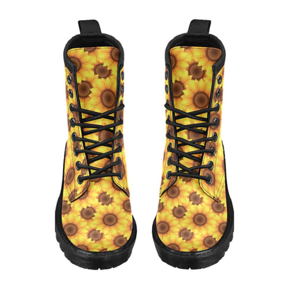 Sunflower Pattern Print Design SF07 Women's Boots