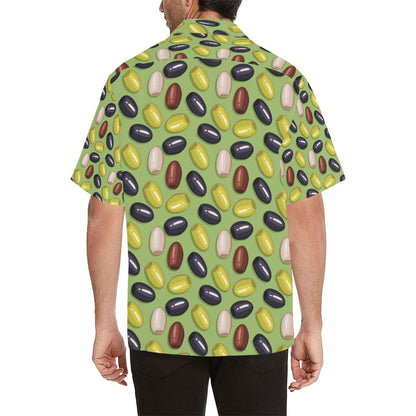 Olive Print Design LKS301 Men's Hawaiian Shirt