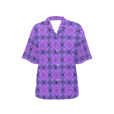 kaleidoscope Pattern Print Design Women's Hawaiian Shirt