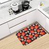 Red Hibiscus Pattern Print Design HB022 Kitchen Mat