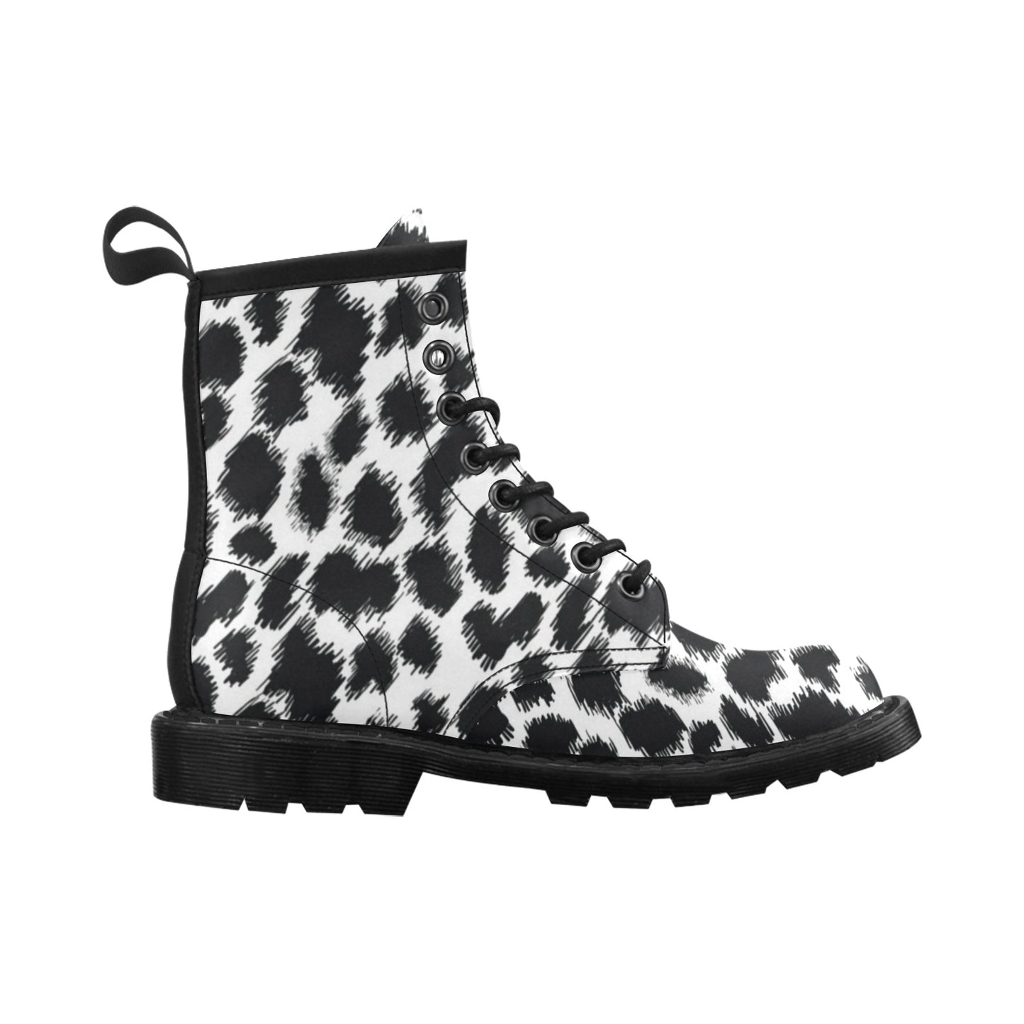 Cheetah Black Print Pattern Women's Boots
