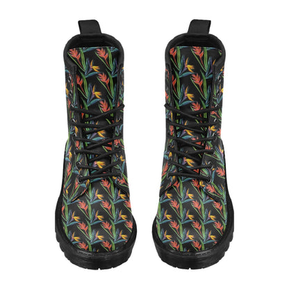 Heliconia Pattern Print Design HL04 Women's Boots