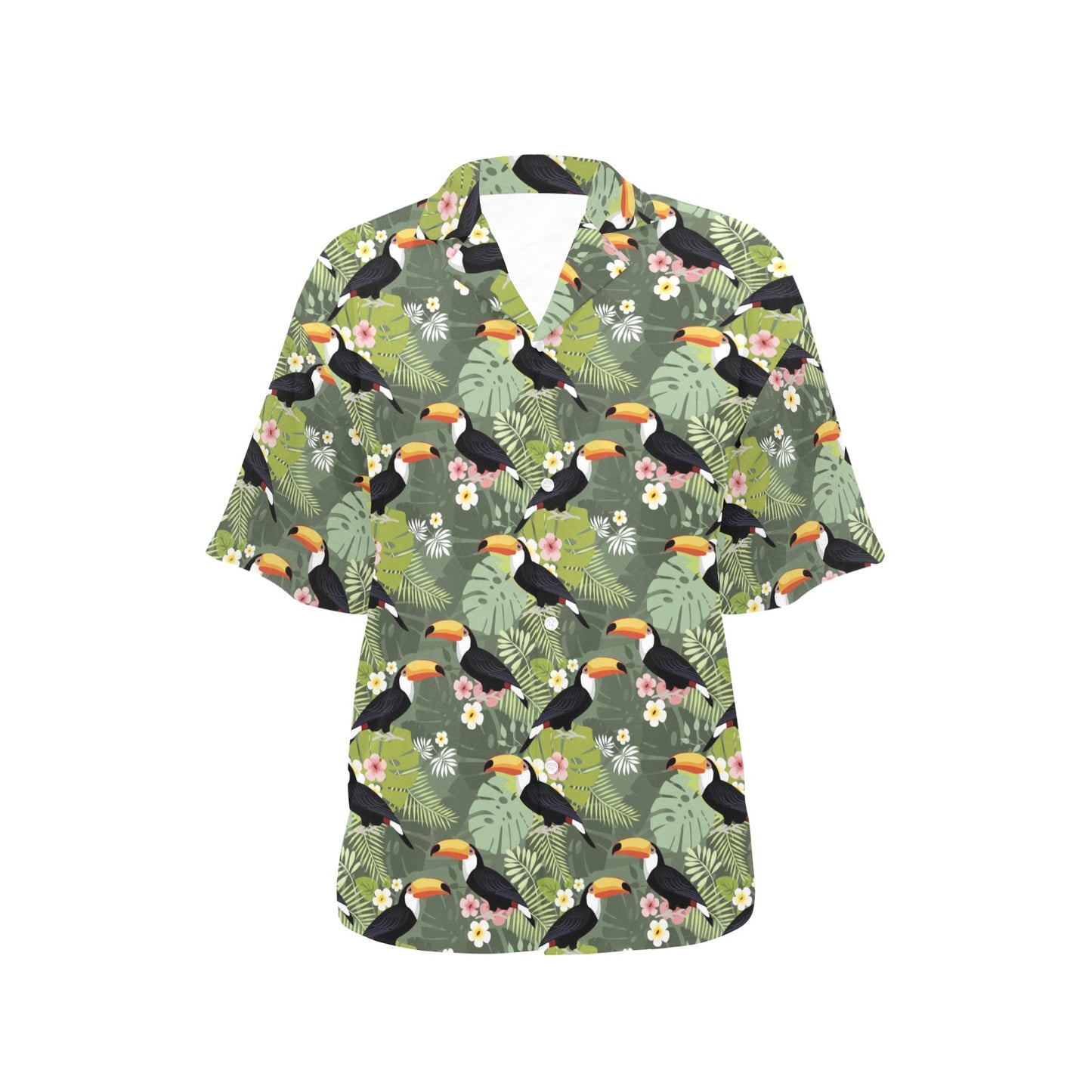 Toucan Print Design LKS304 Women's Hawaiian Shirt