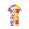 Tie Dye Rainbow Themed Print Men's Romper