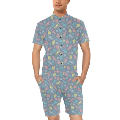 Dragonfly Print Design LKS403 Men's Romper