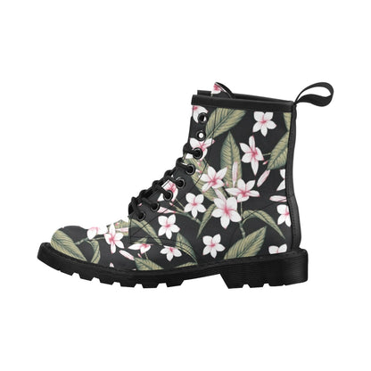 Plumeria Pattern Print Design PM021 Women's Boots