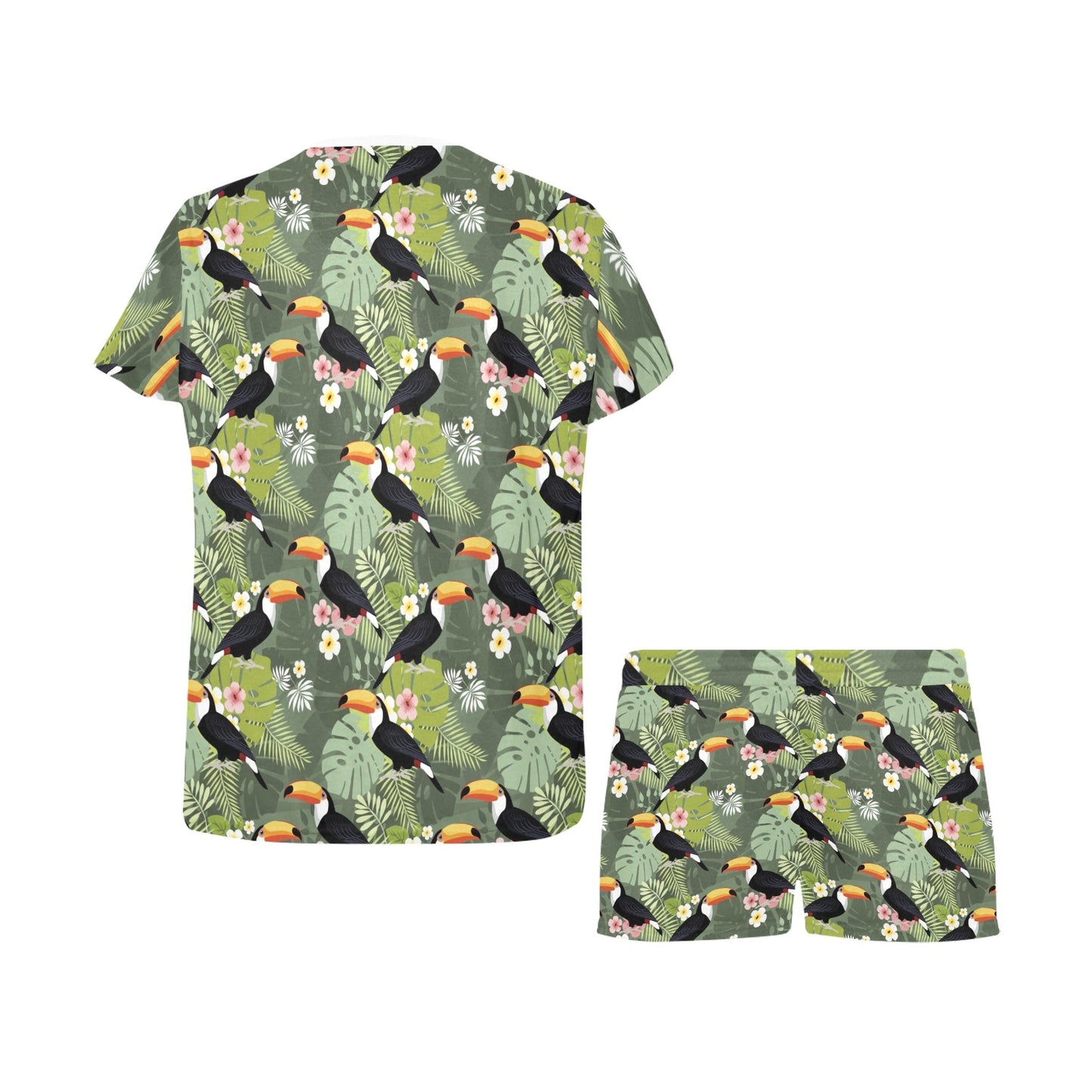 Toucan Print Design LKS304 Women's Short Pajama Set