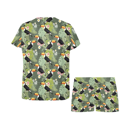 Toucan Print Design LKS304 Women's Short Pajama Set
