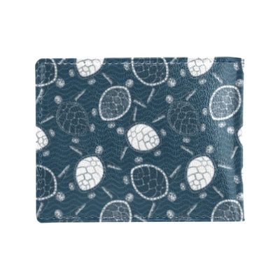 Sea Turtle Print Design LKS3015 Men's ID Card Wallet