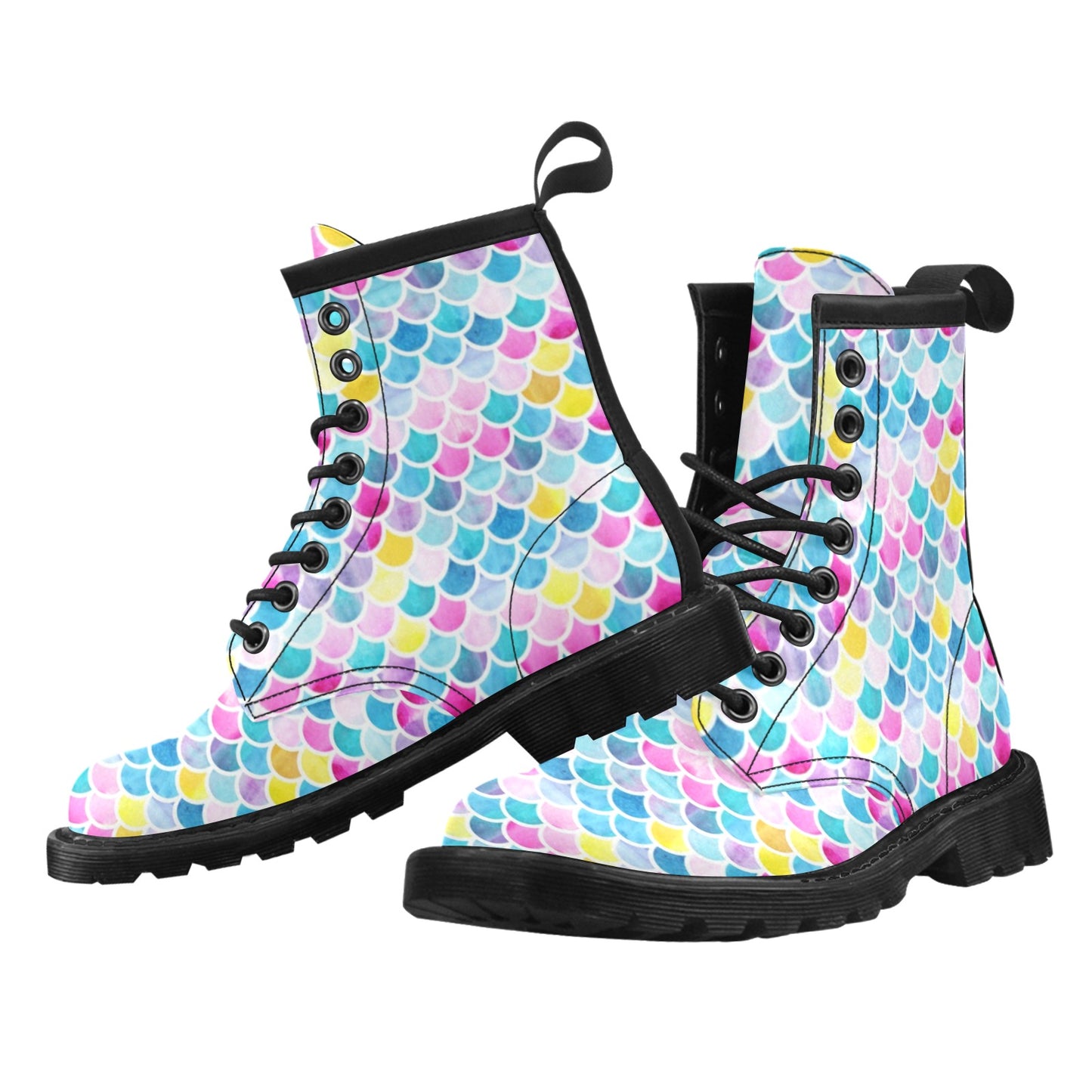 Scales Print Design LKS402 Women's Boots