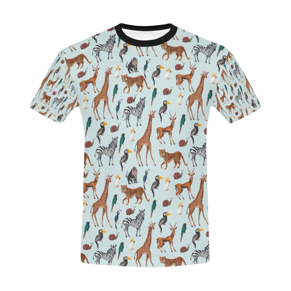 Safari Animal Print Design LKS306 Men's All Over Print T-shirt