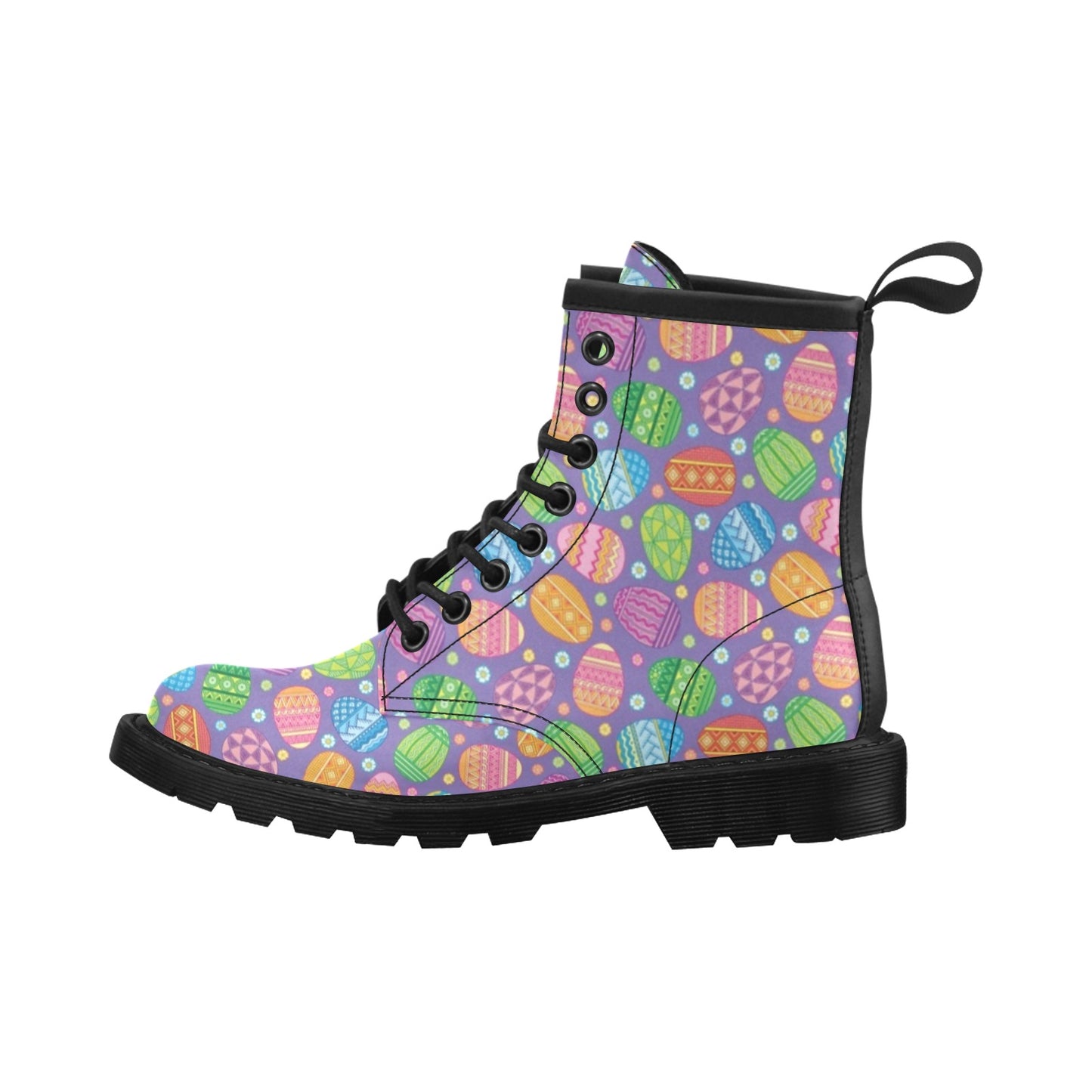 Easter Eggs Pattern Print Design RB010 Women's Boots