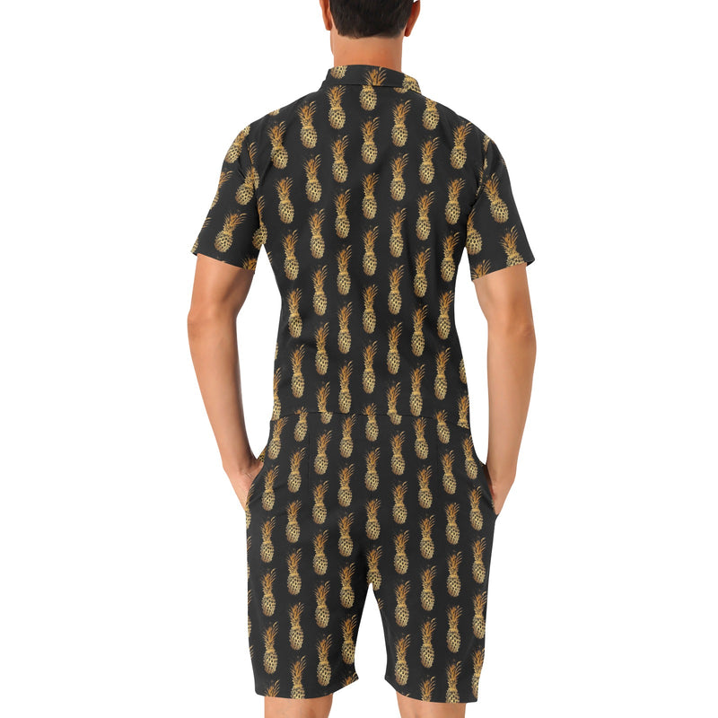 Pineapple Pattern Print Design A02 Men's Romper
