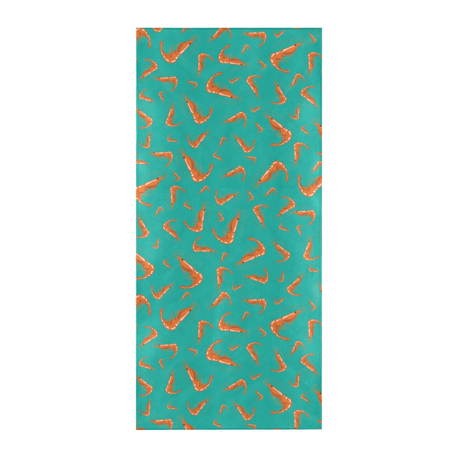 Shrimp Print Design LKS301 Beach Towel 32" x 71"