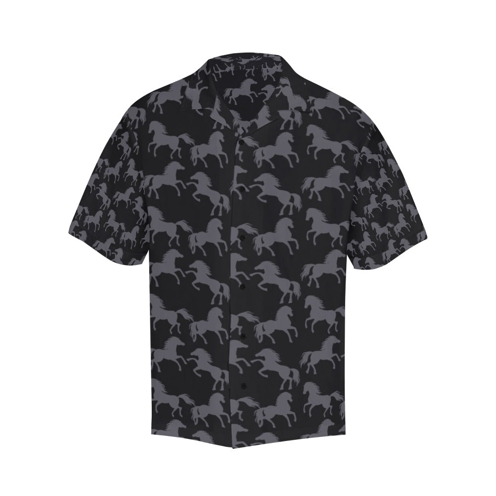 Horse Print Design LKS305 Men's Hawaiian Shirt