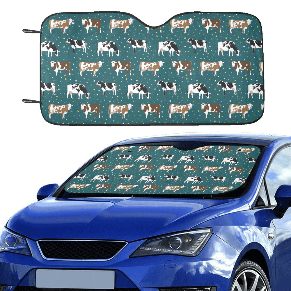 Cattle Print Design LKS404 Car front Windshield Sun Shade