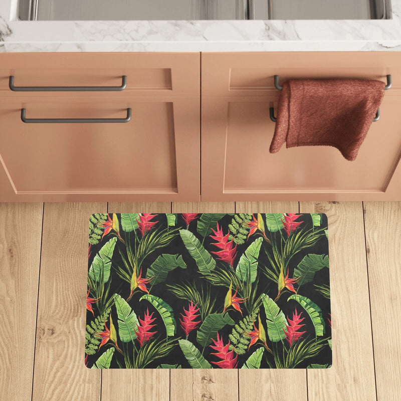 Bird Of Paradise Pattern Print Design BOP010 Kitchen Mat