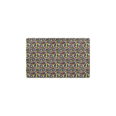 Peace Sign flowers Design Print Kitchen Mat