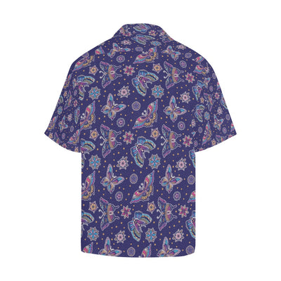 Butterfly Print Design LKS303 Men's Hawaiian Shirt