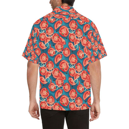 Tomato Print Design LKS301 Men's Hawaiian Shirt