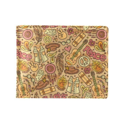 Hippie Print Design LKS305 Men's ID Card Wallet