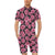 Lotus Pattern Print Design 03 Men's Romper