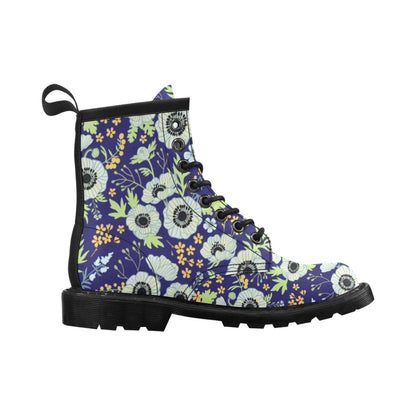 Anemone Pattern Print Design AM06 Women's Boots