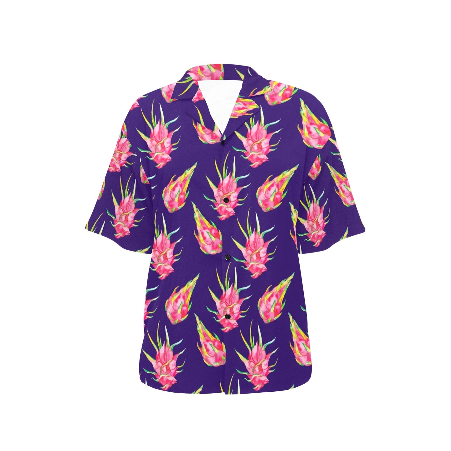 Dragonfruit Pattern Print Design DF02 Women's Hawaiian Shirt
