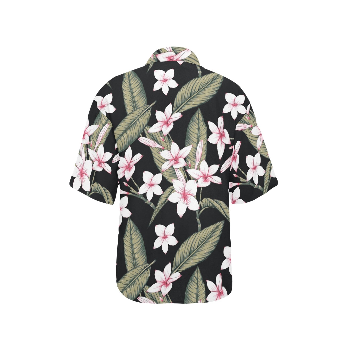 Plumeria Pattern Print Design PM021 Women's Hawaiian Shirt