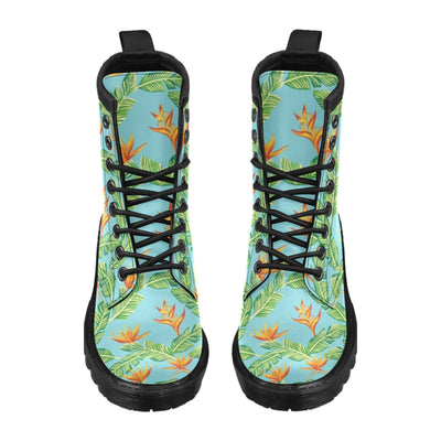 Bird Of Paradise Pattern Print Design BOP04 Women's Boots