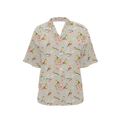 Birds Pattern Print Design 03 Women's Hawaiian Shirt