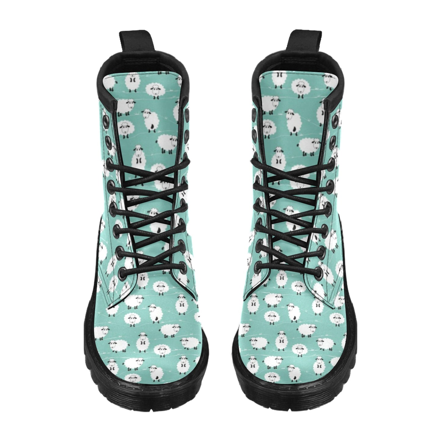 Sheep Print Design LKS404 Women's Boots