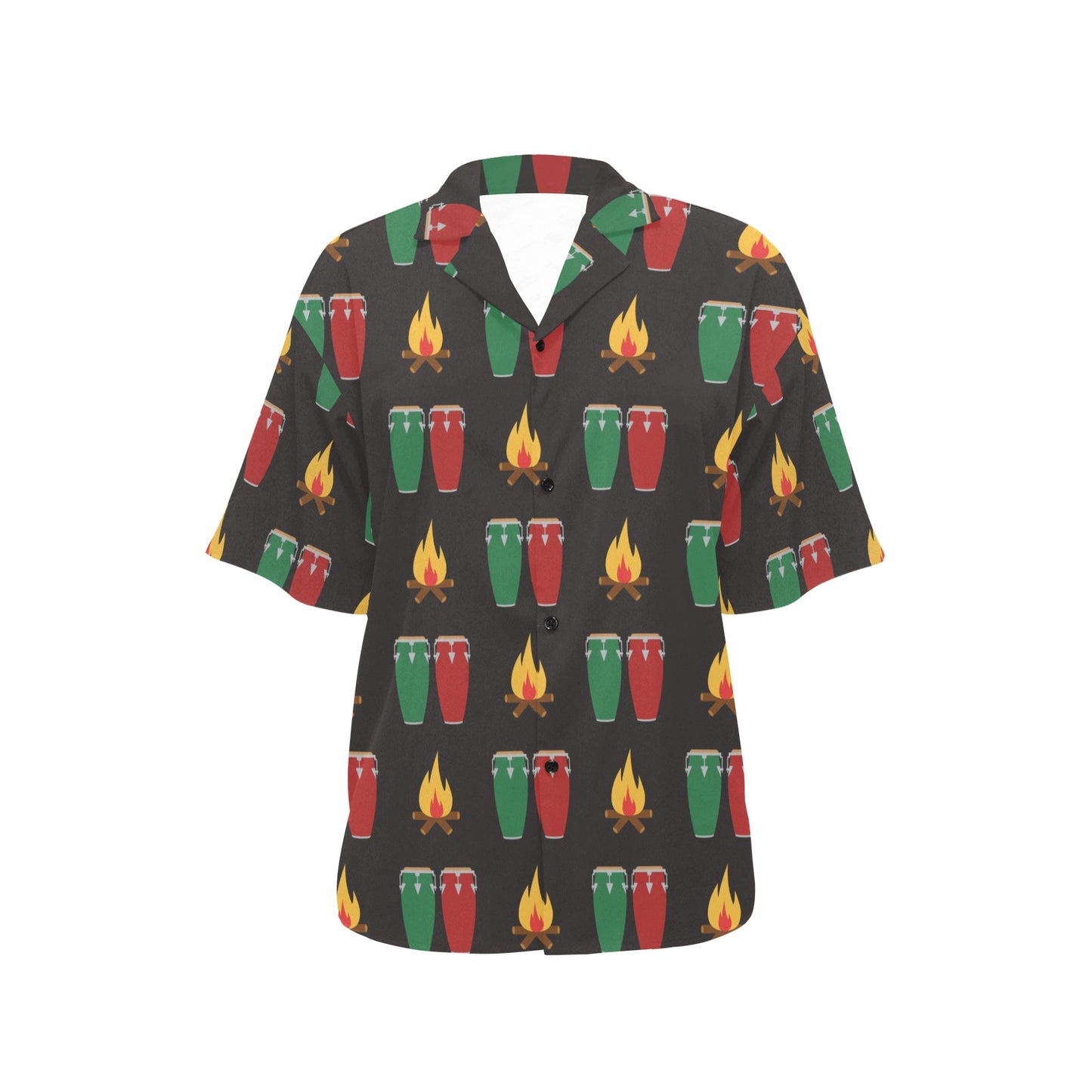 Conga Pattern Print Design 01 Women's Hawaiian Shirt