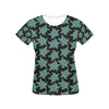 Sea Turtle Print Design LKS302 Women's  T-shirt