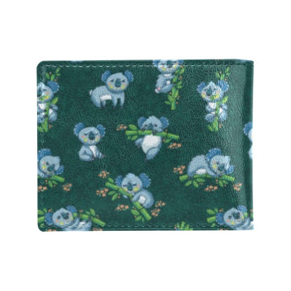 Koala Blue Design Print Men's ID Card Wallet