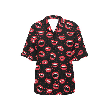 Halloween Pattern Print Design 01 Women's Hawaiian Shirt
