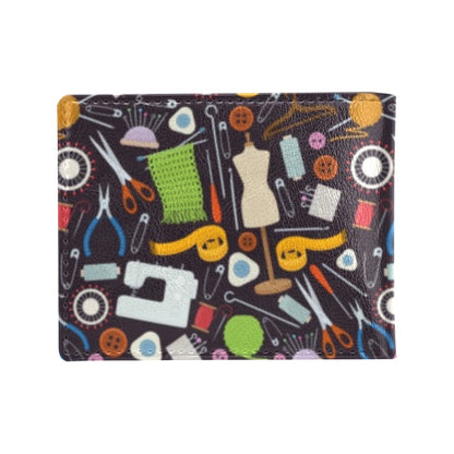 Sewing Equipment Print Design LKS308 Men's ID Card Wallet