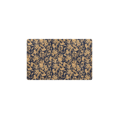 Baroque Golden Pattern Print Design 03 Kitchen Mat