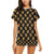 Tiger Head Print Design LKS306 Women's Short Pajama Set
