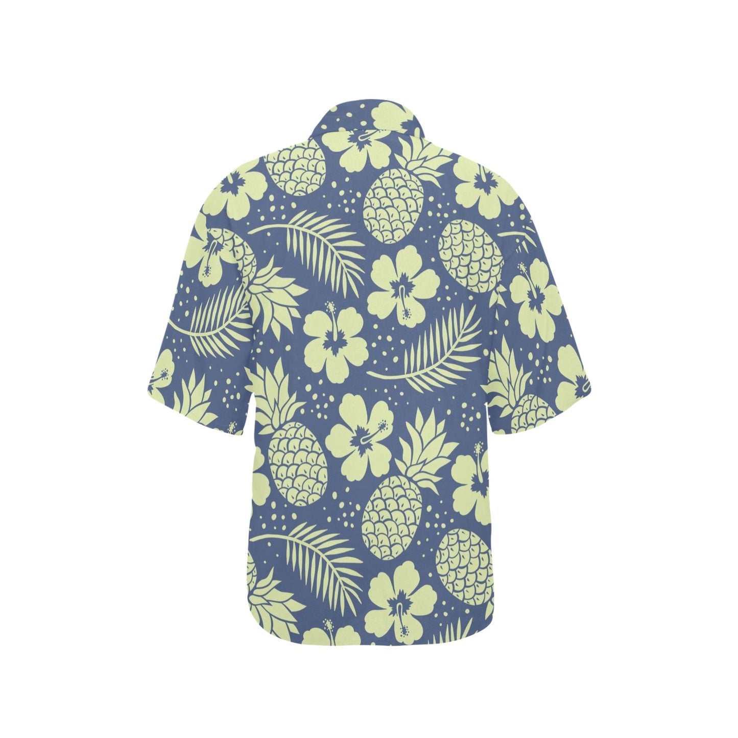 Pineapple Pattern Print Design PP07 Women's Hawaiian Shirt