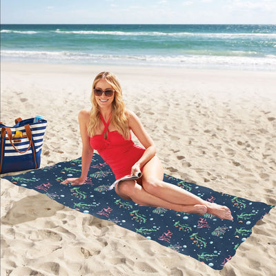 Seaweed Print Design LKS306 Beach Towel 32" x 71"