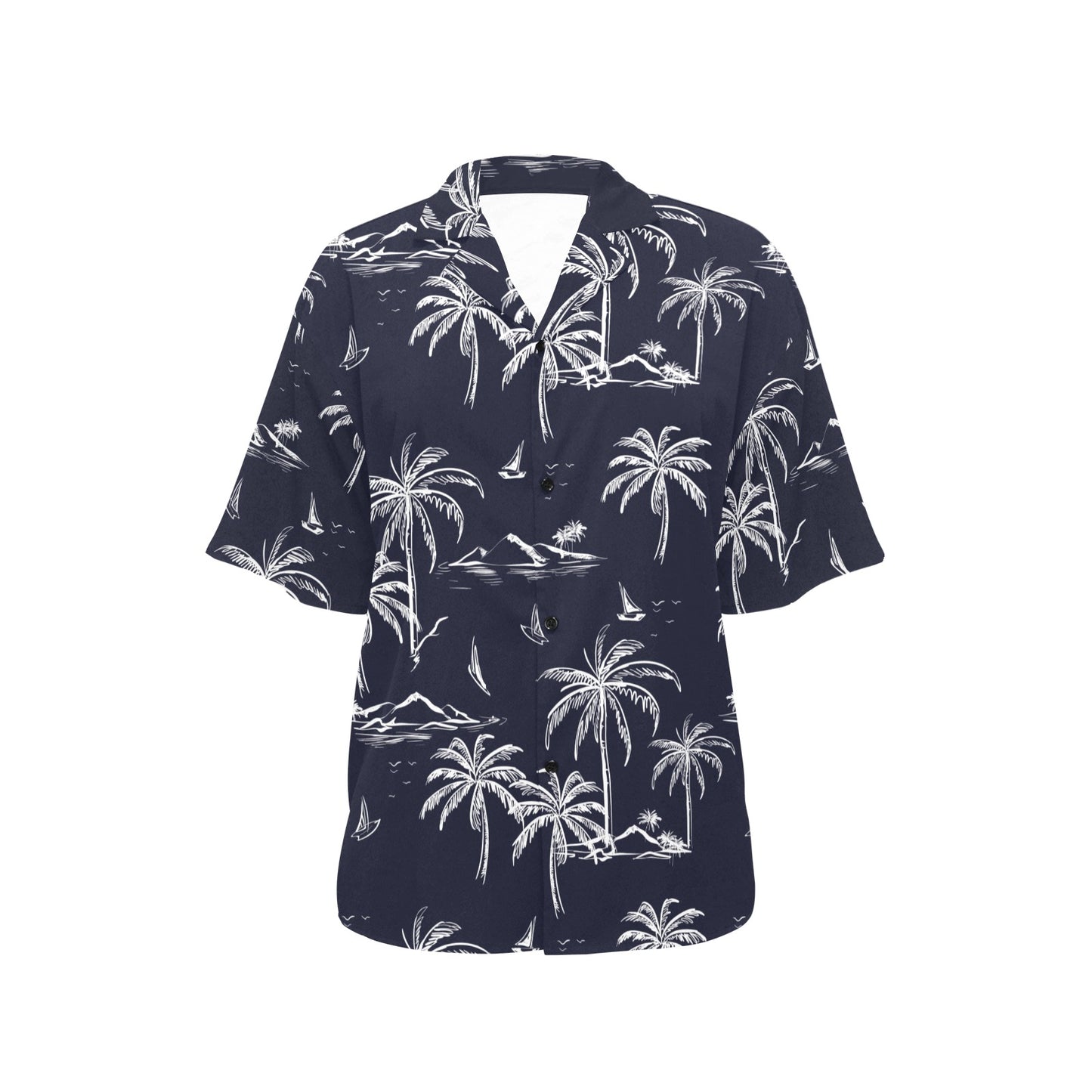 Pacific island Pattern Print Design A02 Women's Hawaiian Shirt