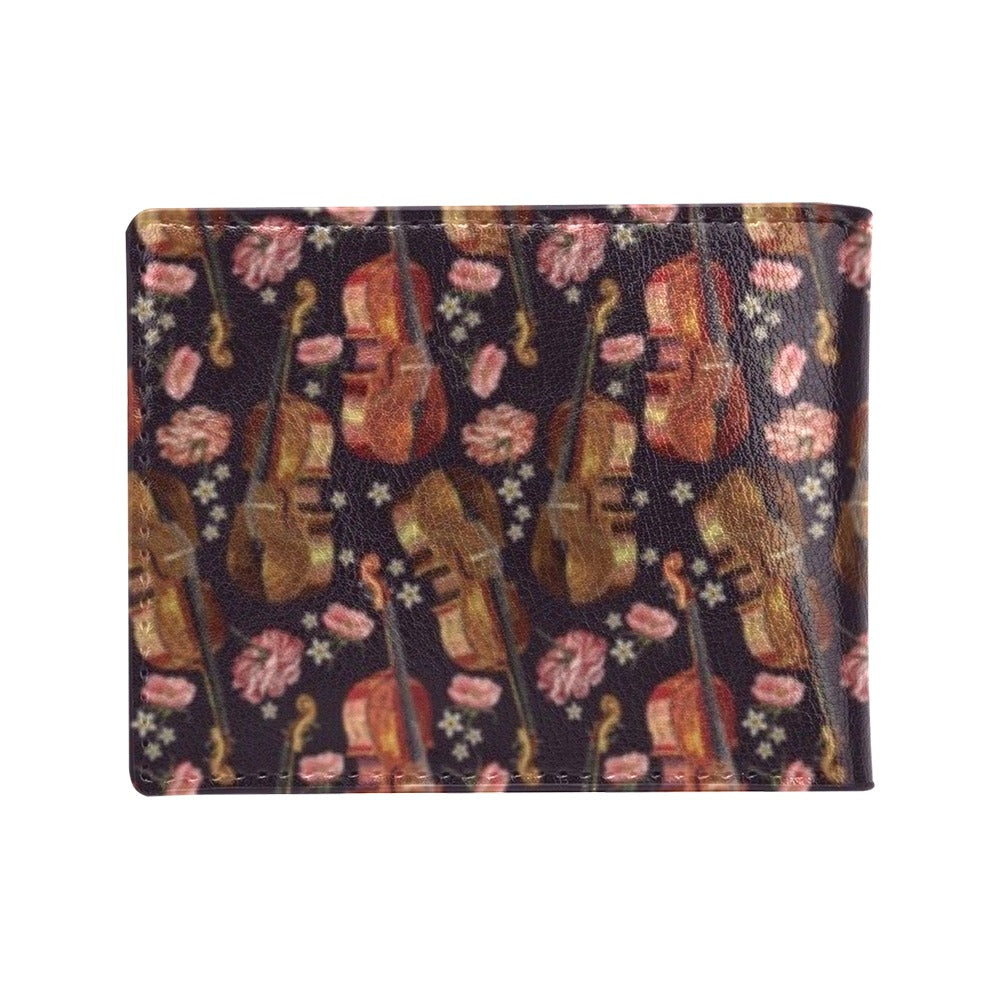 Violin Print Design LKS402 Men's ID Card Wallet