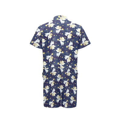 Angel Pattern Print Design 06 Men's Romper