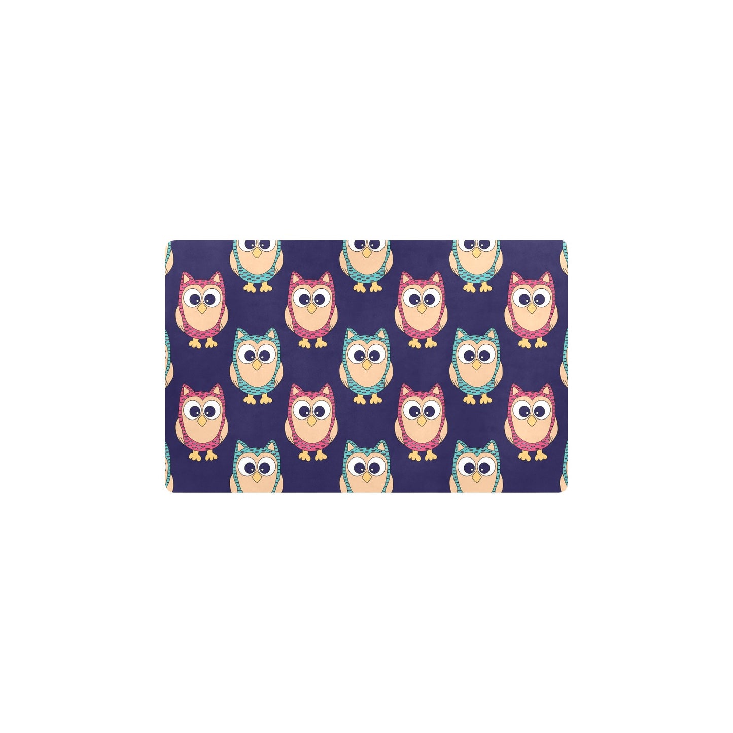 Owl Pattern Print Design A06 Kitchen Mat