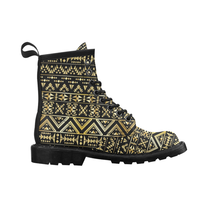 Gold Aztec Tribal Women's Boots