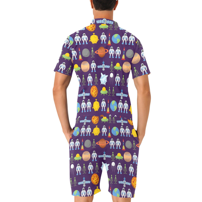 Alien Astronaut Planet Men's Romper